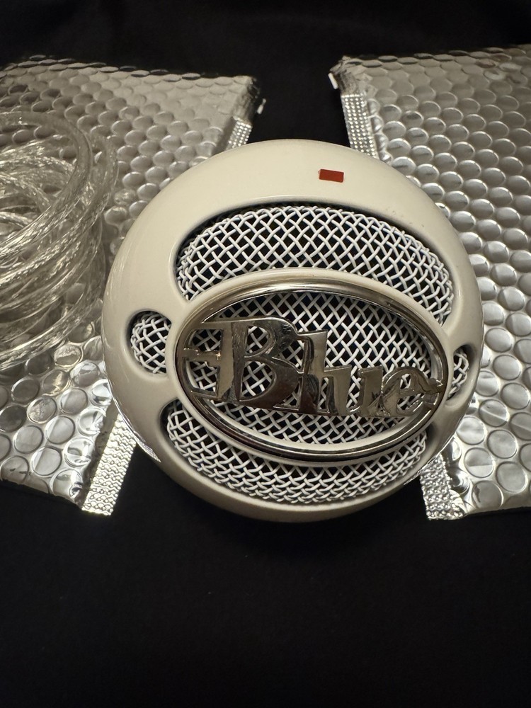 Blue Snowball USB Condenser Microphone White USB Model with Cable