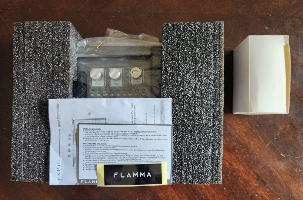 FLAMMA FX100 Guitar Pedal Multi-effects Processor with Looper Amp Modelling