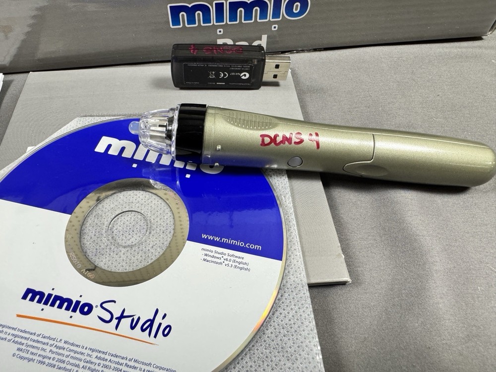 Mimio Bundle - Pads, Wireless Transmitters, Pens, Software, Etc - Not Tested