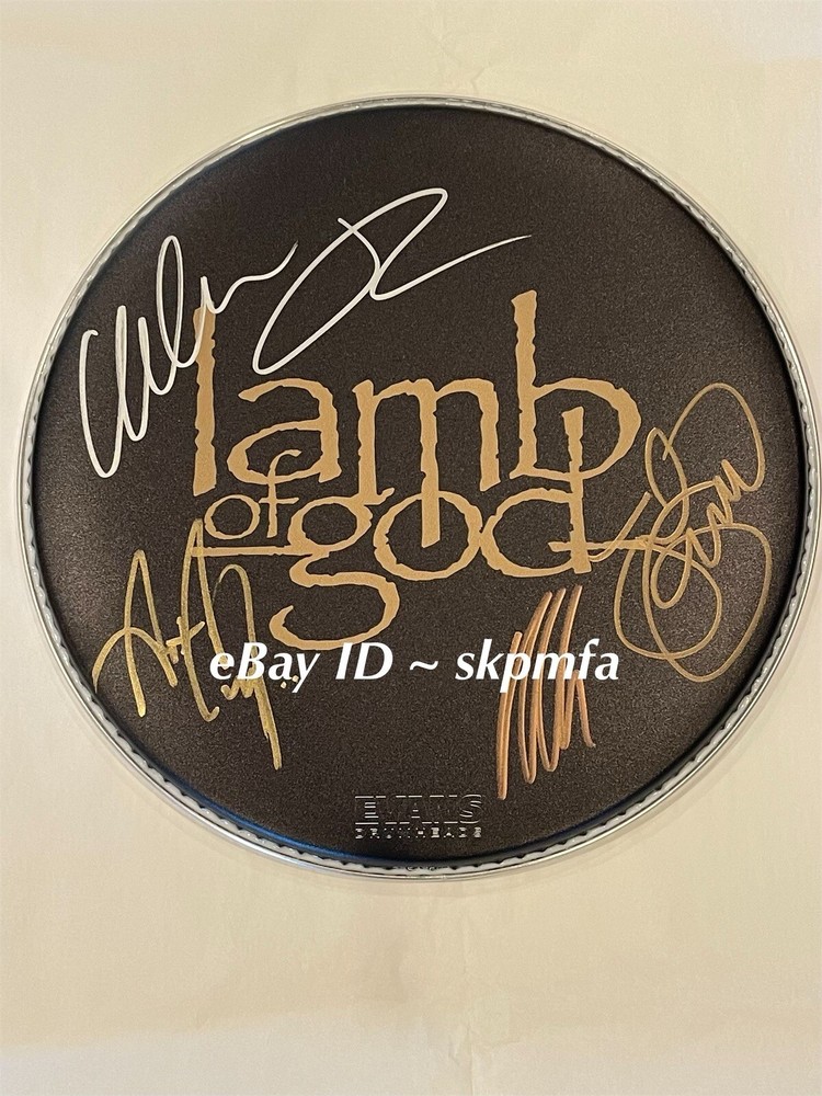 LAMB OF GOD Signed Drumhead Red Rocks Auto 8/29/2024 💯 Official Merch 🥁