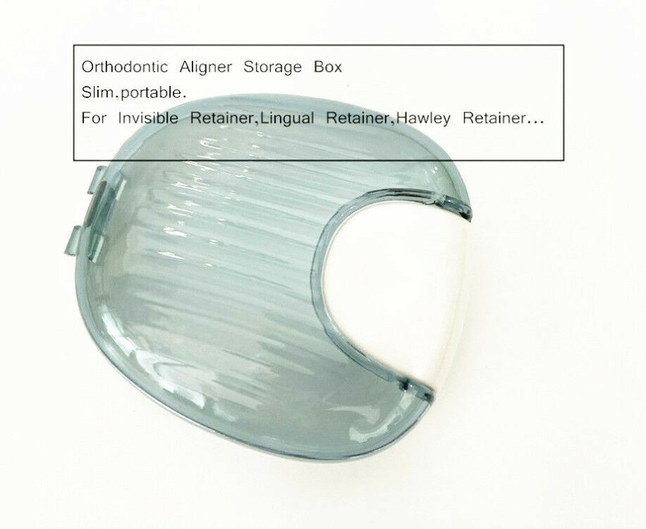 1pc Dental Plastic Orthodontic Lingual Retainer Aligner Case Denture Storage Box