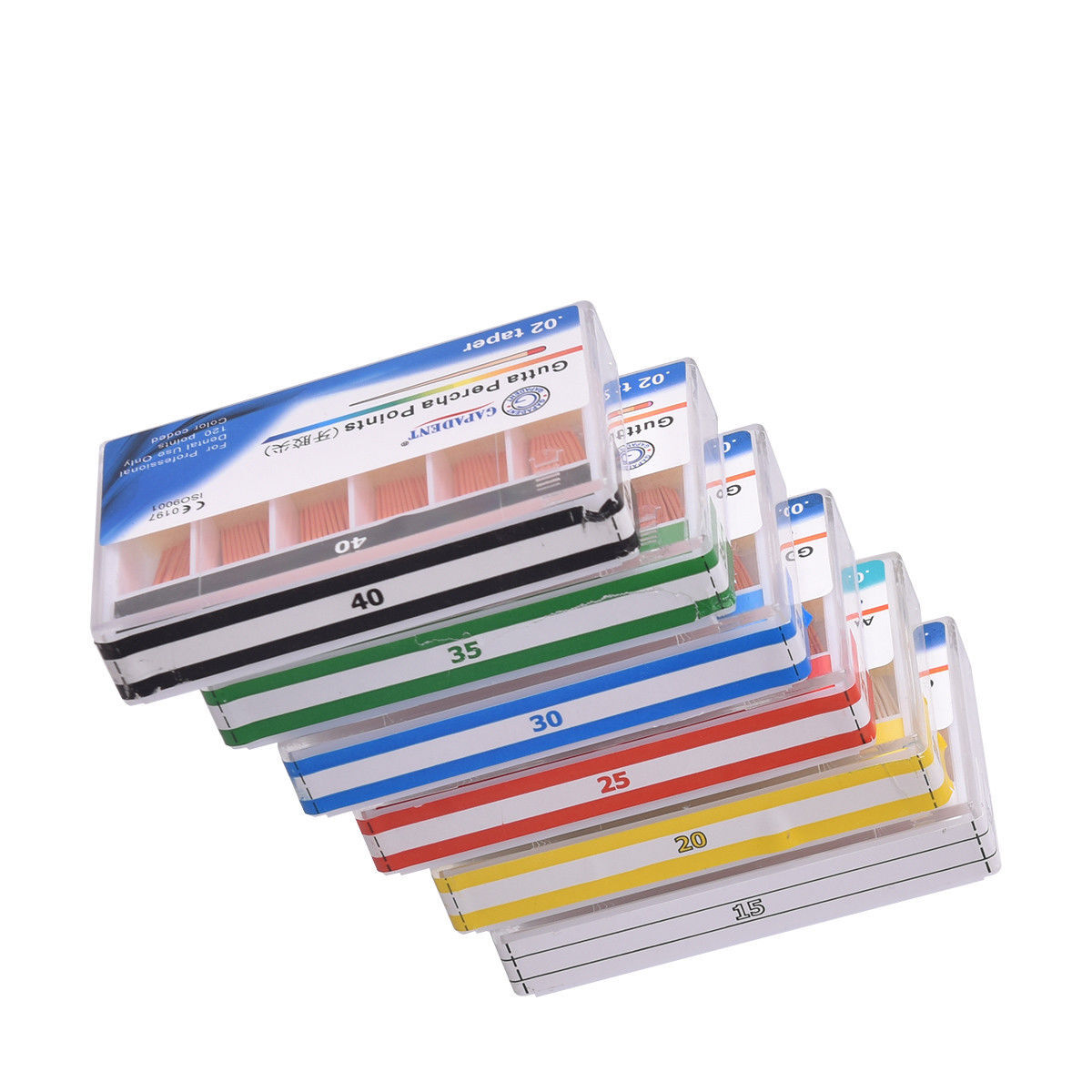 Dental Endo Root Canal Gutta Percha Points / Absorbent Paper Points Taper 0.02