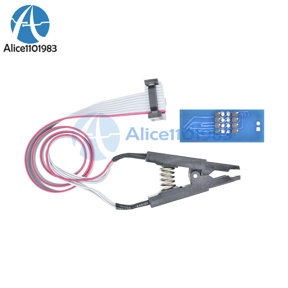 10PCS SOIC8 SOP8 Flash Chip IC Test Clips Socket Adpter BIOS/24/25/93 Programmer