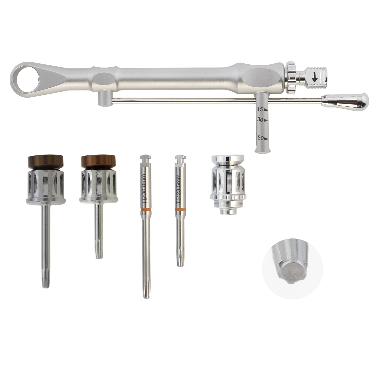 Implant Unigrip Driver T5 Screwdriver Manual Torque Wrench Adapter Nobel Biocare