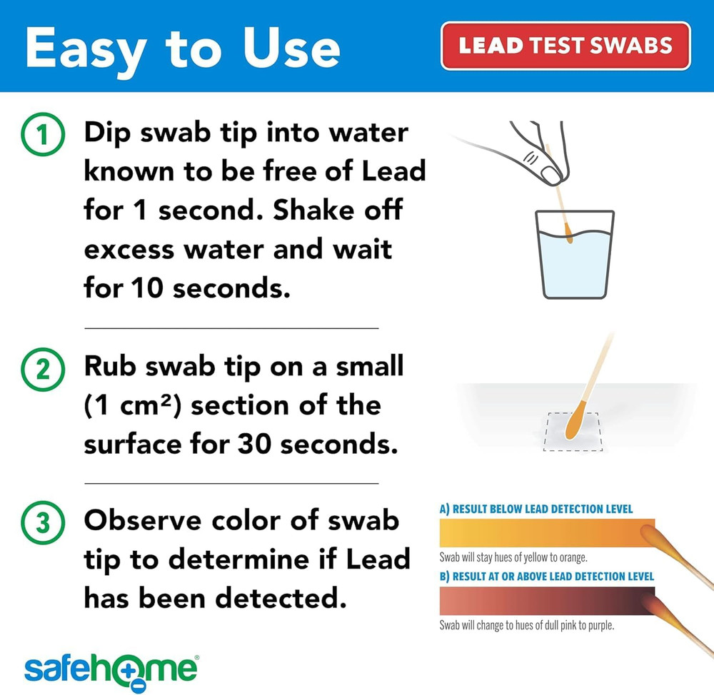 ® Lead in Solids Combo Test Kit – 10 DIY Swabs + Optional Testing at our EPA ...