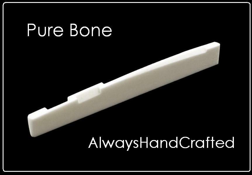 AlwaysHandCrafted Compensated BONE SADDLE for GUILD Acoustic Guitar