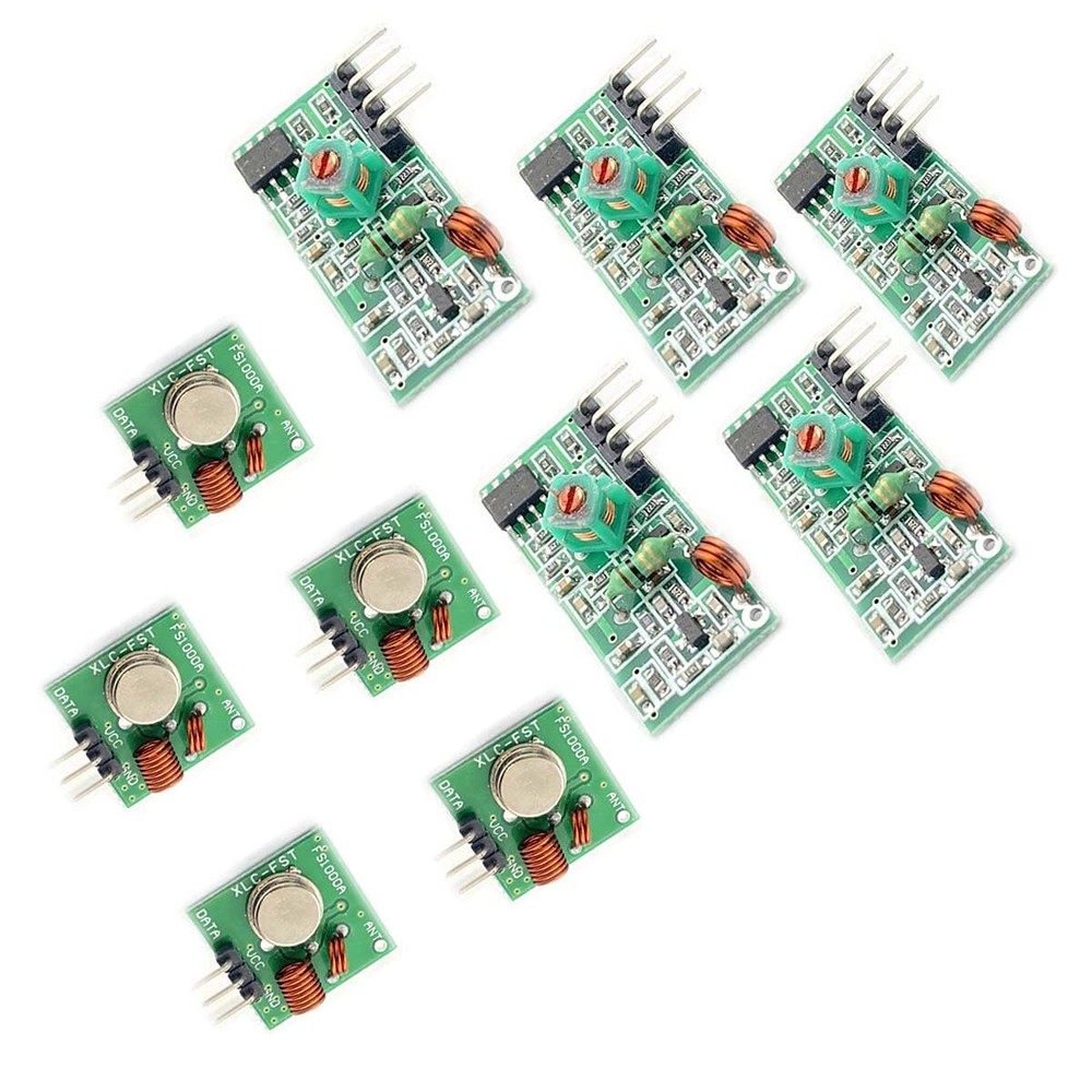 5pcs 433M Transmitter + Receiver Kit High Frequency Super Regenerative Transc...
