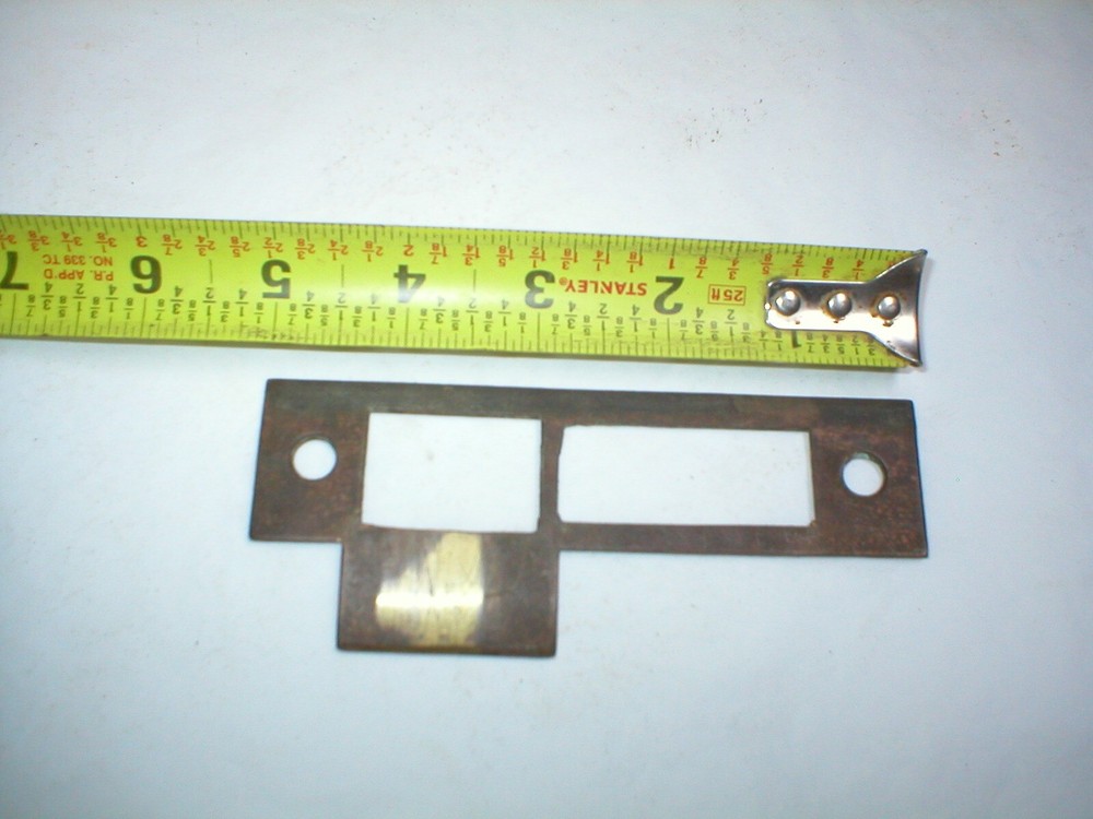 Antique Large Solid Brass Striker Plate