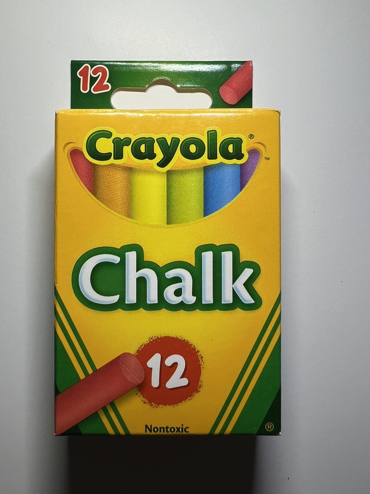 Crayola Drawing Chalk, Assorted Colors, 12 Per Box,