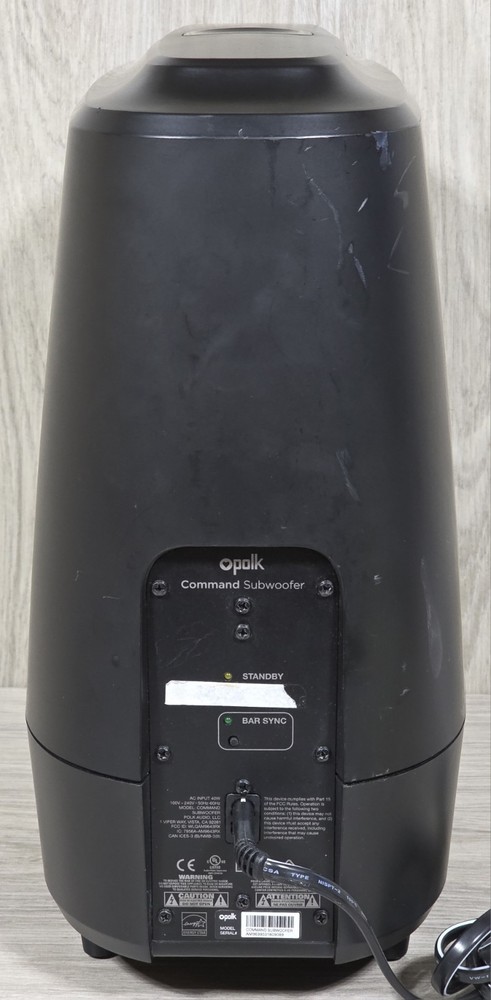 POLK Command Subwoofer ONLY Replacement for Polk Command Soundbar - TESTED -