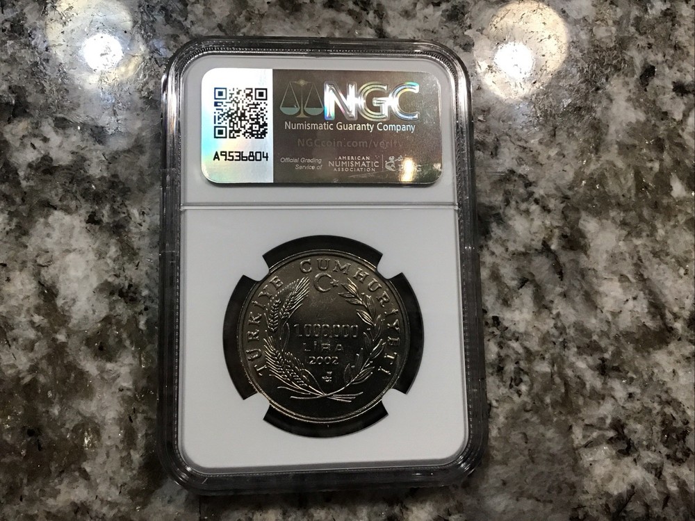 2002 Turkey 1 Ml NGC Genuine