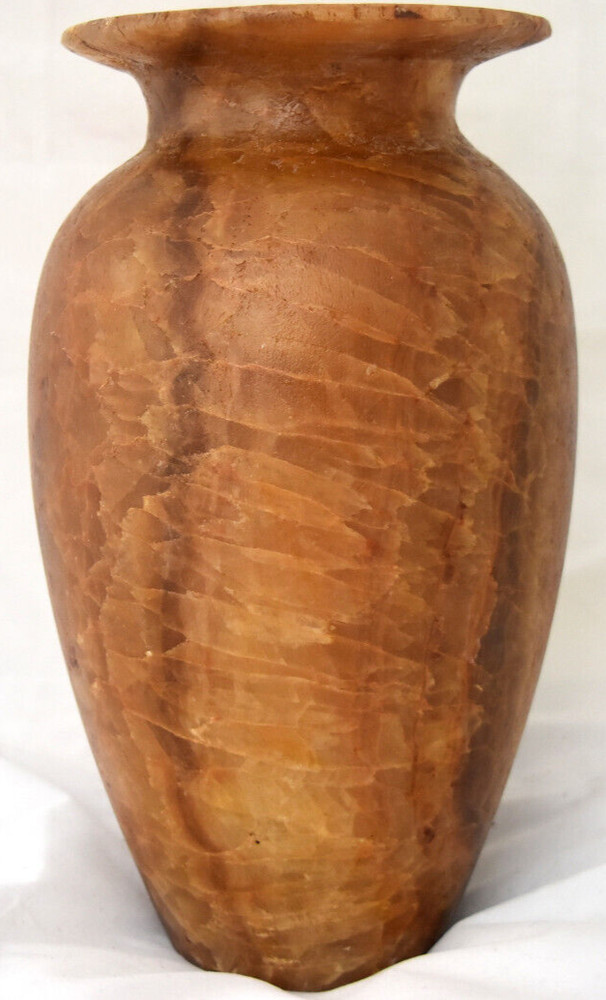 Tall Ancient Egypt Egyptian Alabaster Vase