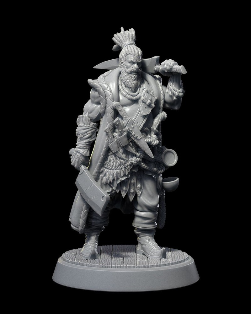 DnD Grub Pirate Mini 32mm Scale TTRPG