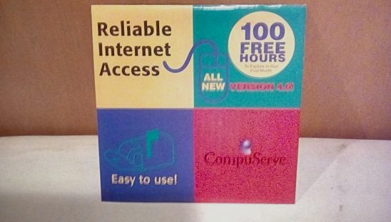 *SEALED* 1998 COMPUSERVE ONLINE INTERNET ACCESS SOFTWARE CD ROM - VERSION 4.0