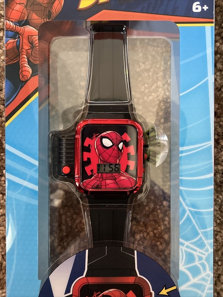 Marvel Spiderman Flashlight LCD Kids Watch