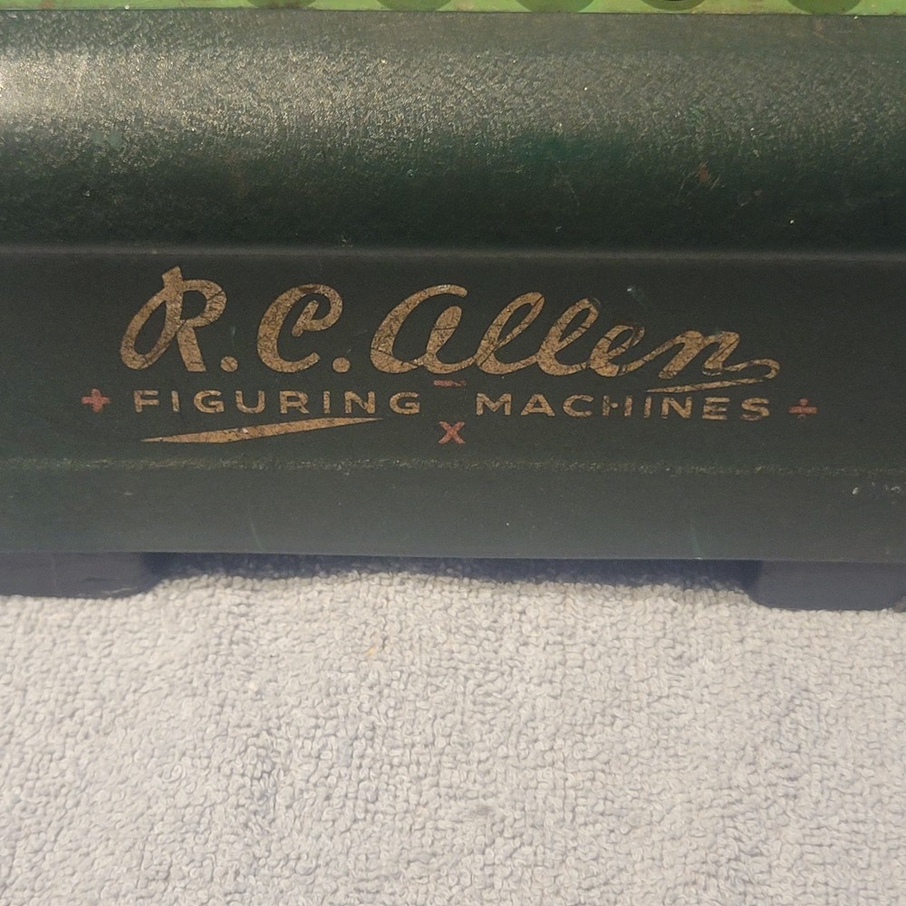 Vintage R.C. Allen Adding Machine Mechanical Calculator