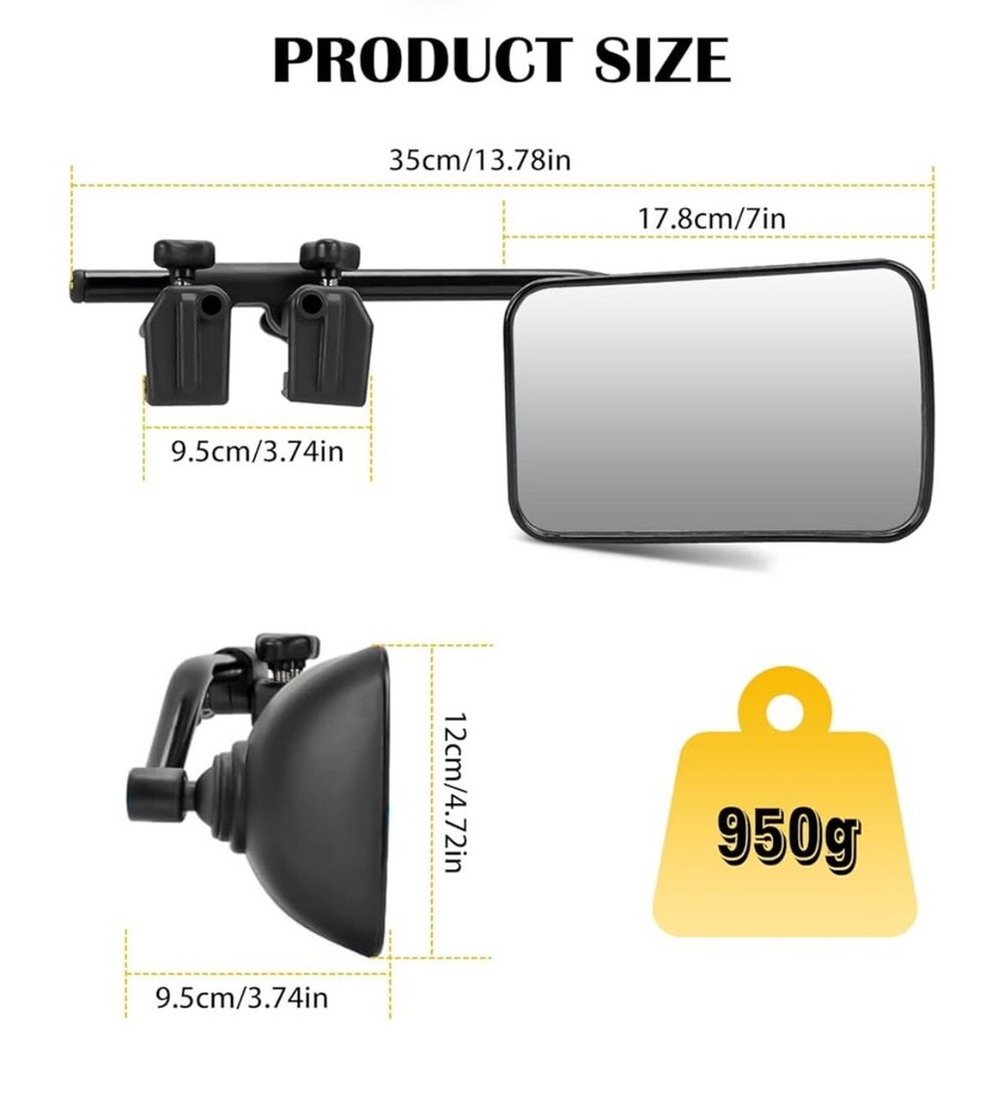 Ellunyo Clip On Mirror pair