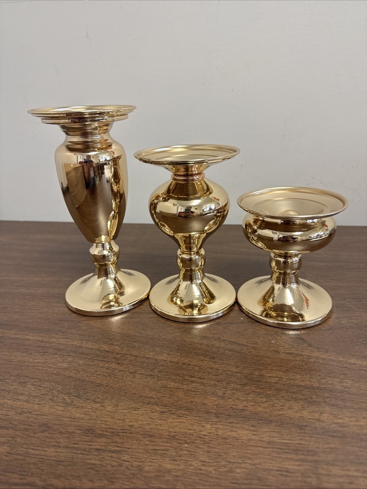 lewondr 3pcs candlestick holders