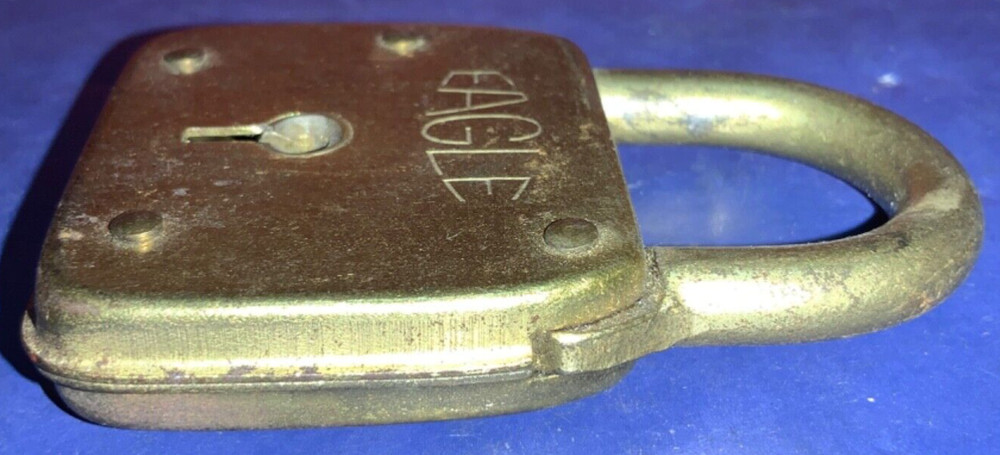 Vintage Eagle Lock Co. 3” Lock - NO KEY - AS IS