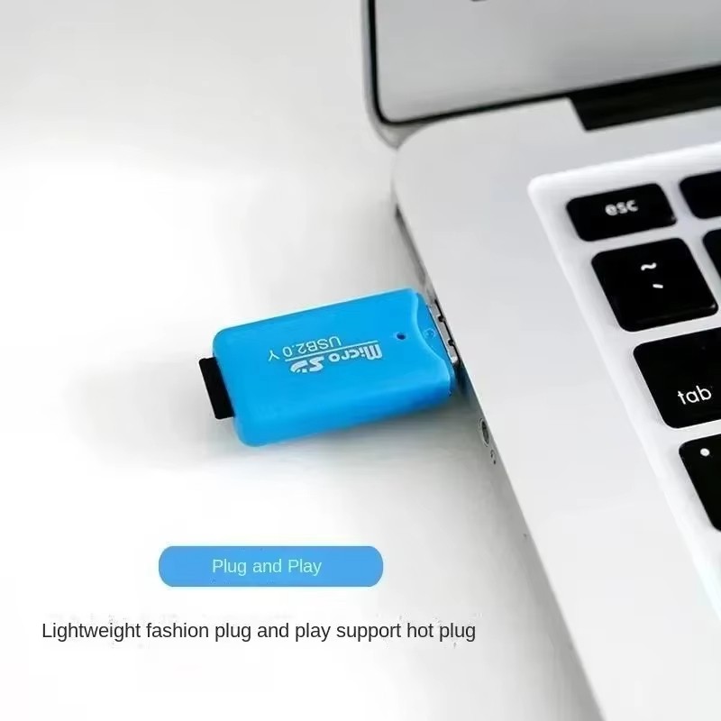 Mini USB 2.0 Micro SD TF Card Reader Adapter Plug For Laptop Phone Tablet LOT
