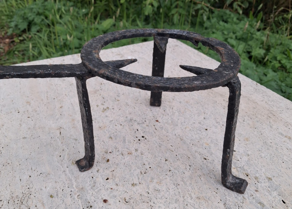 Antique Hearth Trivet, Wrought Iron