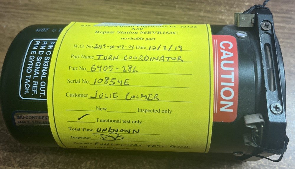 STEC 28V Turn Coordinator 6405-28L