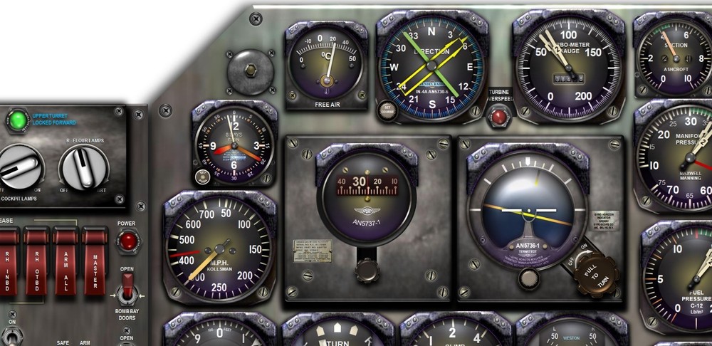 A26 INVADER COCKPIT instrument panel CDkit