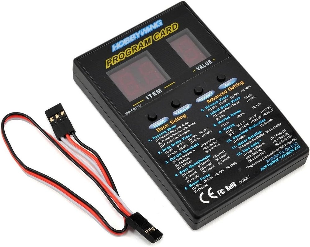 Hobbywing EZRUN-18A-SL ESC A2 Combo Digital LED Program Card Multiple Protection