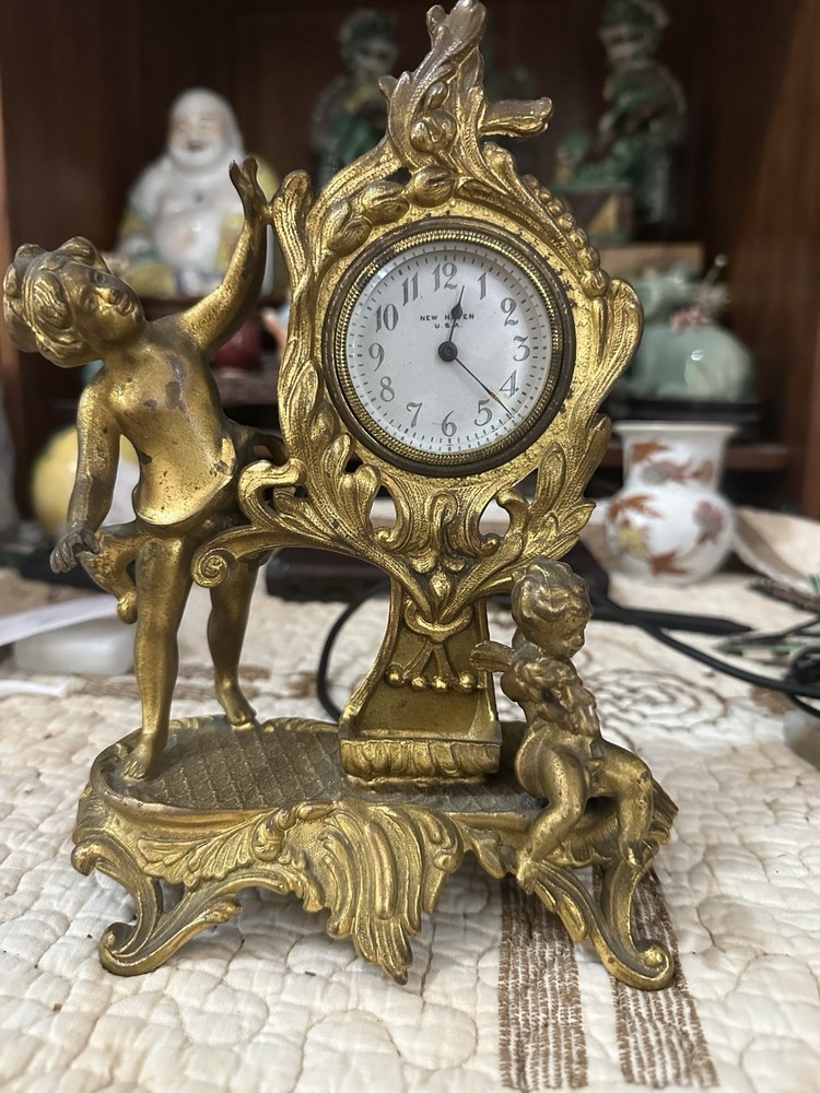 gilt bronze clock