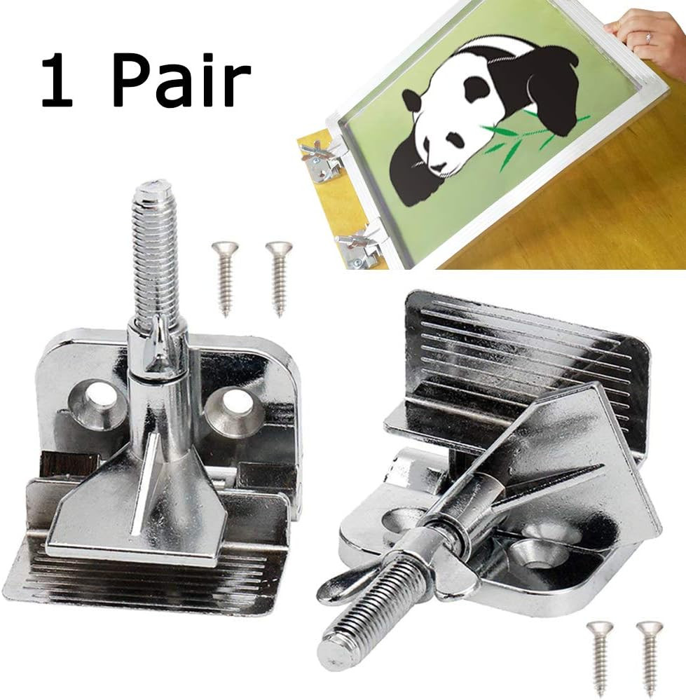2Pcs Screen Frame Butterfly Hinge Clamp for Silk Screen Printing Hobby Printer I