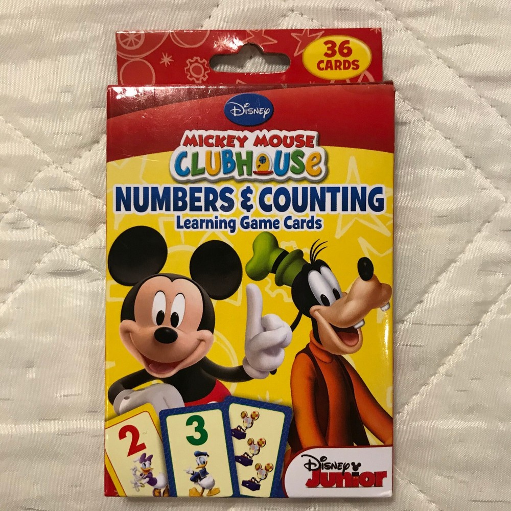Mickey Mouse Numbers & Counting learning game cards