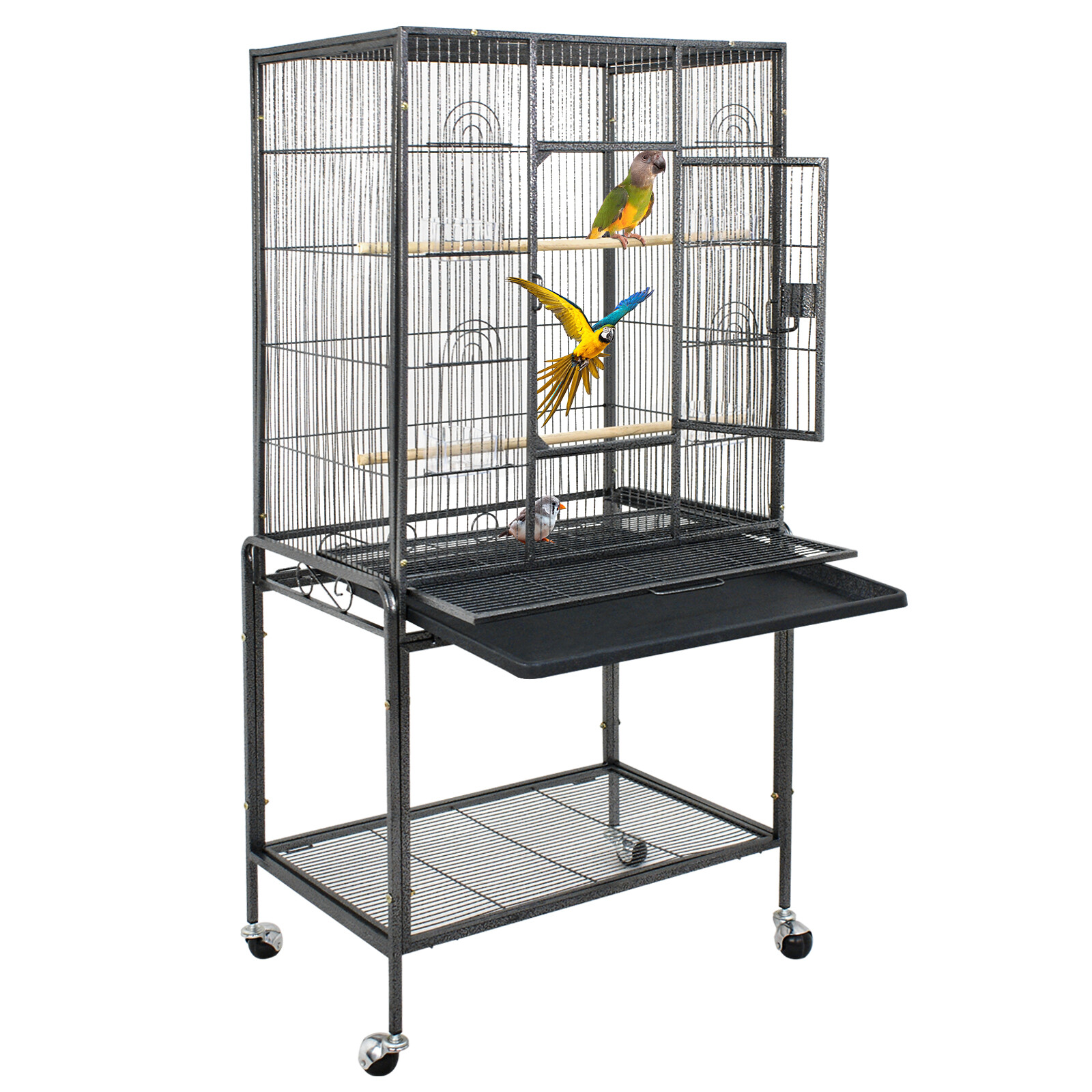 Bird Cage Large Play Top Bird Parrot Finch Cage Macaw Cockatoo Pet Supplies 53"