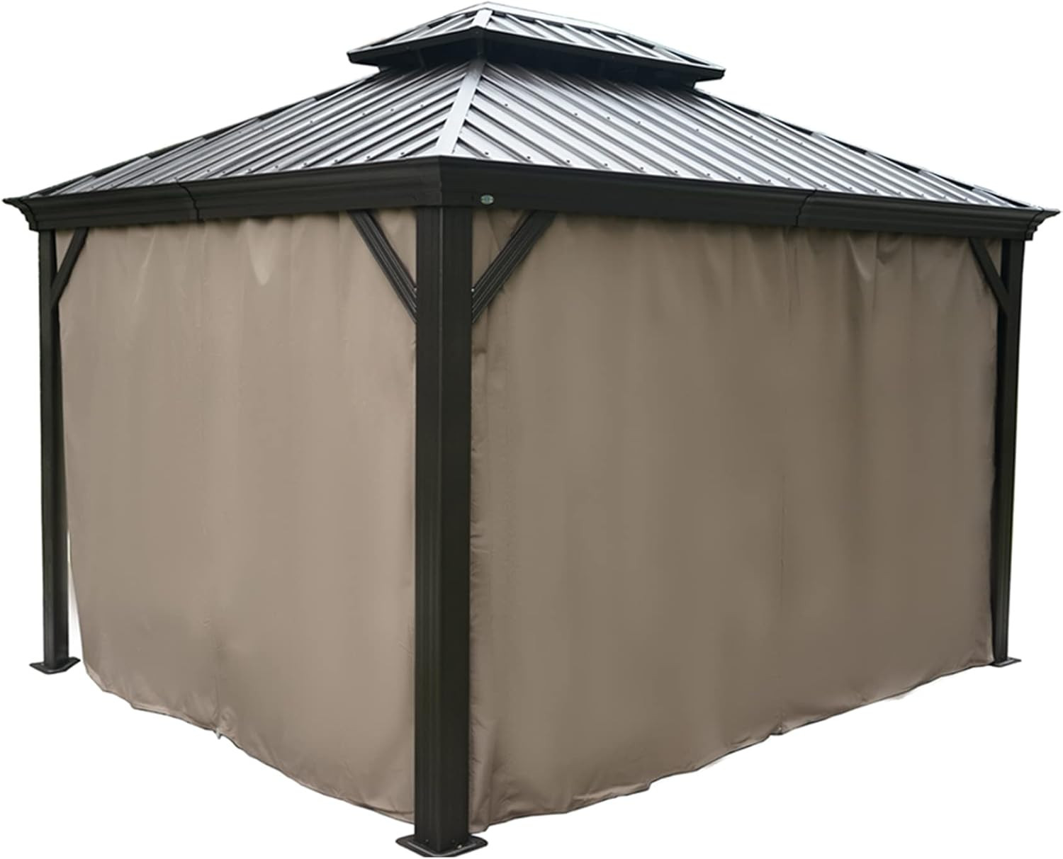 Kozyard 10' X 12'Outdoor Gazebo Privacy Curtain Sidewall, Waterproof Patio Priva