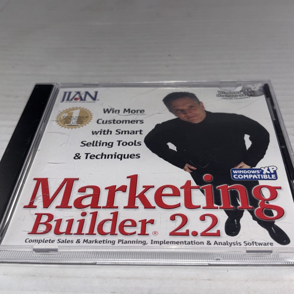 Marketing Builder 2.2 CDRom Software Sales & Market Plan/analysis/implement Win.