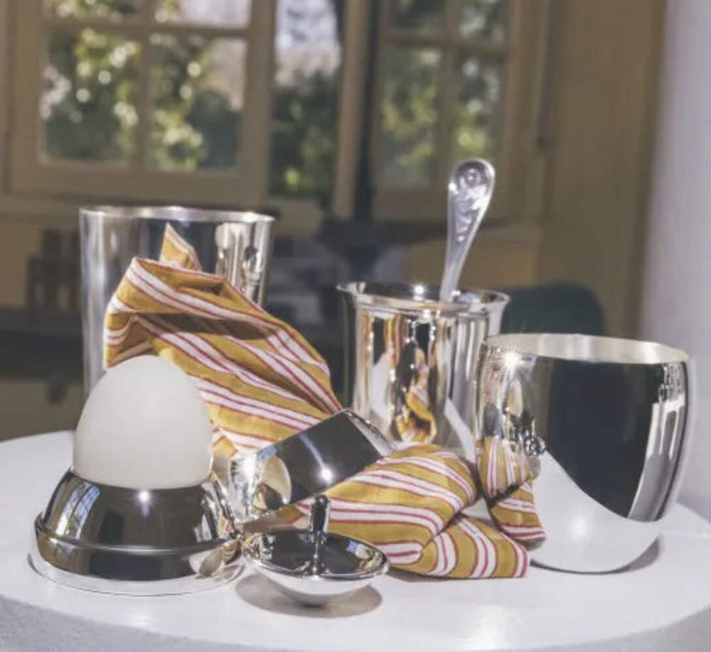 Christofle Silver Plated Birth Egg B0426908002