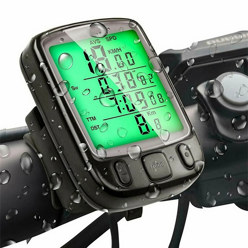Waterproof Wired LCD Digital Cycle Bike Computer Bicycle Speedometer Odometer