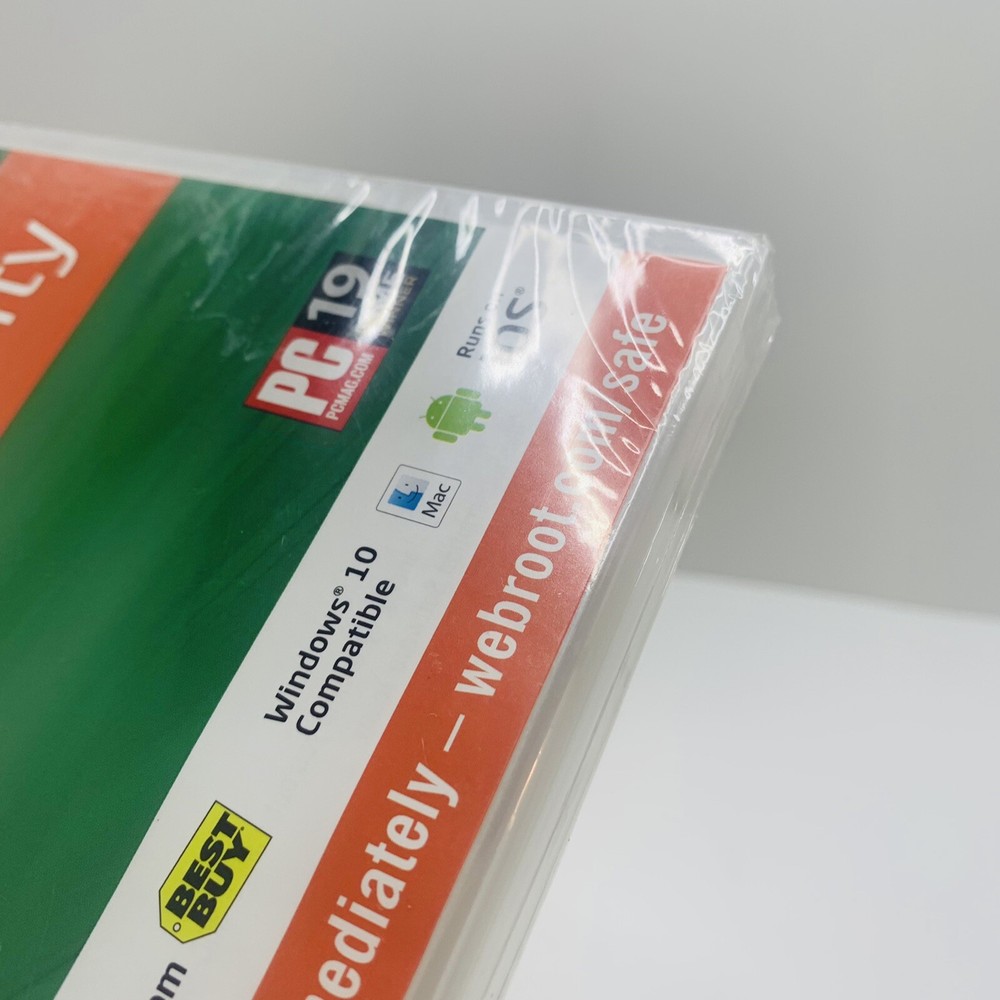 Webroot Secure Internet Security PLUS 3 Devices New Sealed