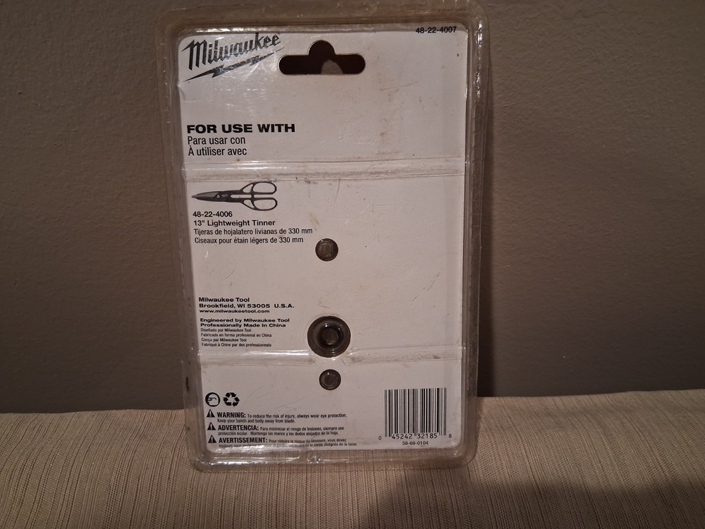 Milwaukee Lightweight Tinner Replaceable Blades 48-22-4007