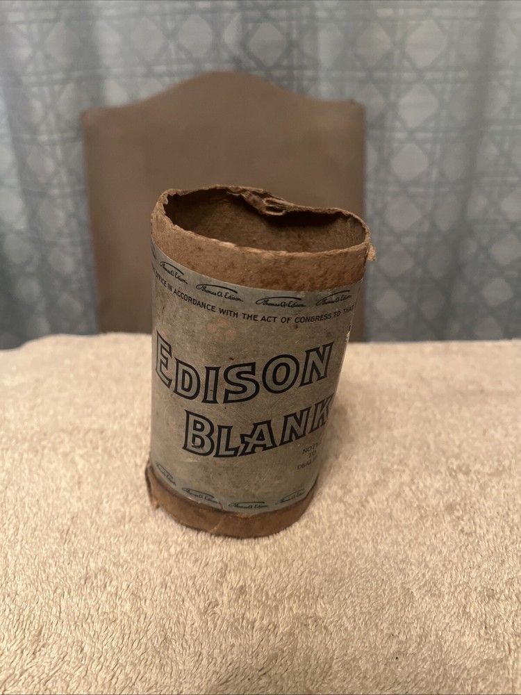 Vintage Edison Blank Phonograph Empty Record Cylinder