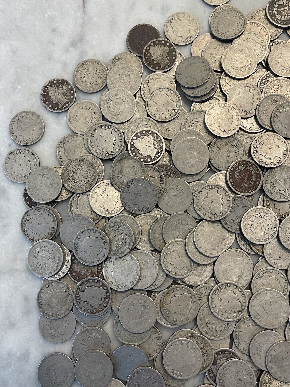 [Lot of 40] V Nickels Liberty Head - Full Readable Dates - Choose How Many Lots!