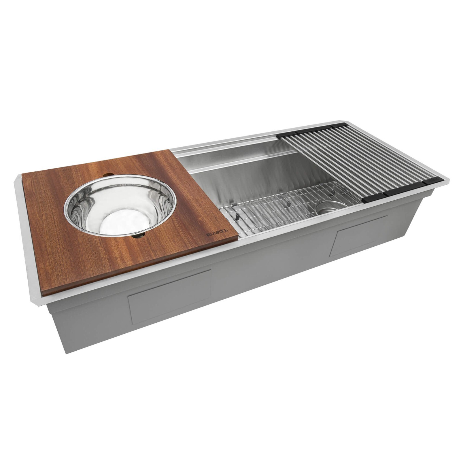 Ruvati 39" Workstation Dual Tier Undermount 16 Gauge Sink - RVH8299