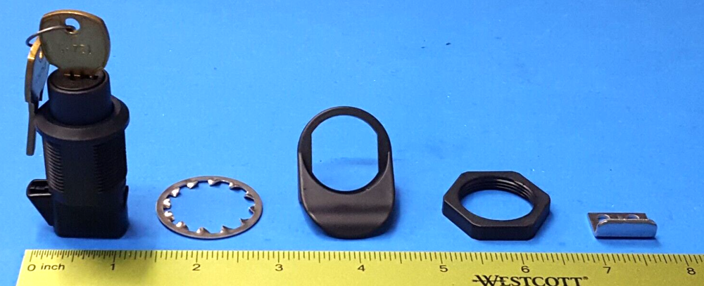 Keylock Push Latch/Lock , 93-303 , SOUTHCO , Push Button Latch for Glove Box.