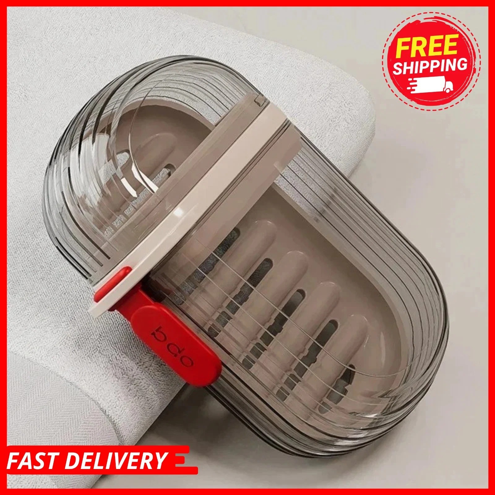 Portable Travel Bar Soap Box Case Holder Container Leak Proof with Lid