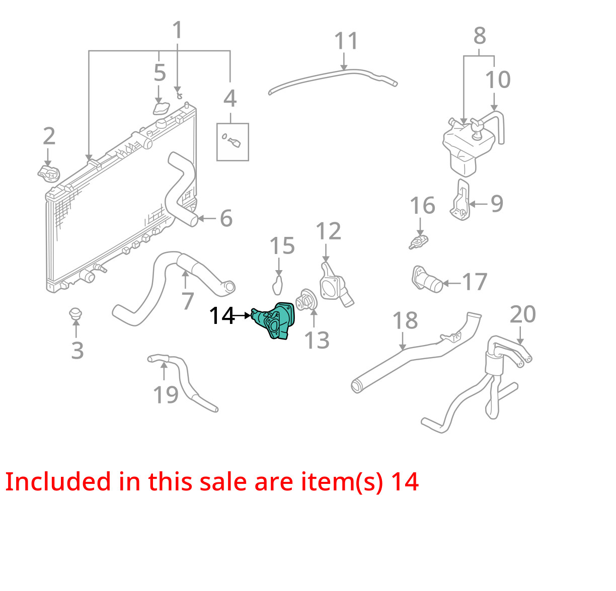 CHRYSLER THERMOSTAT HOUSING MD365878 NEW OEM MD365878