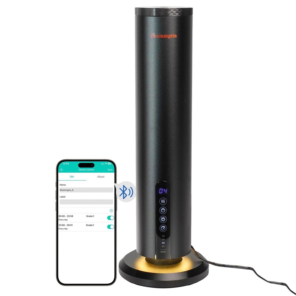 Air Diffuser Bluetooth Waterless Essential Oil Aromatherapy Diffuser with Tim...