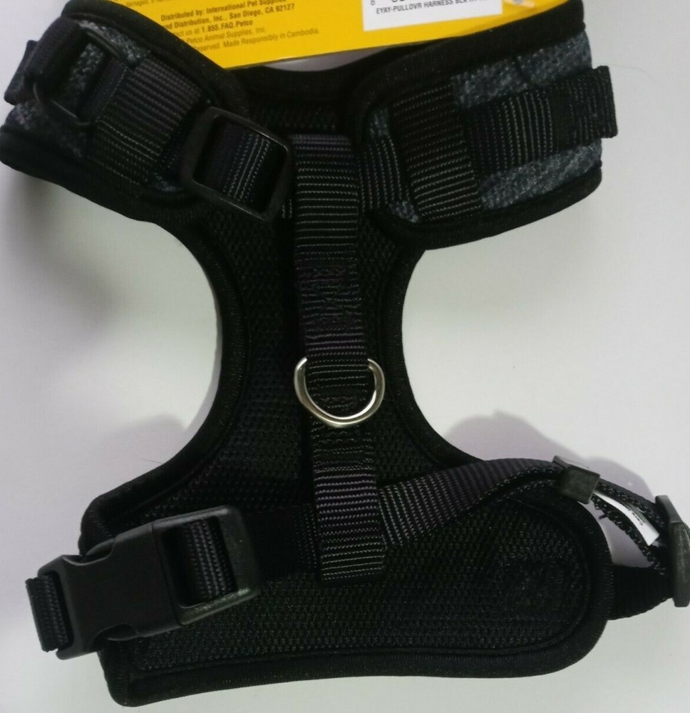 EveryYay Black Heather Pullover Dog Harness, Medium