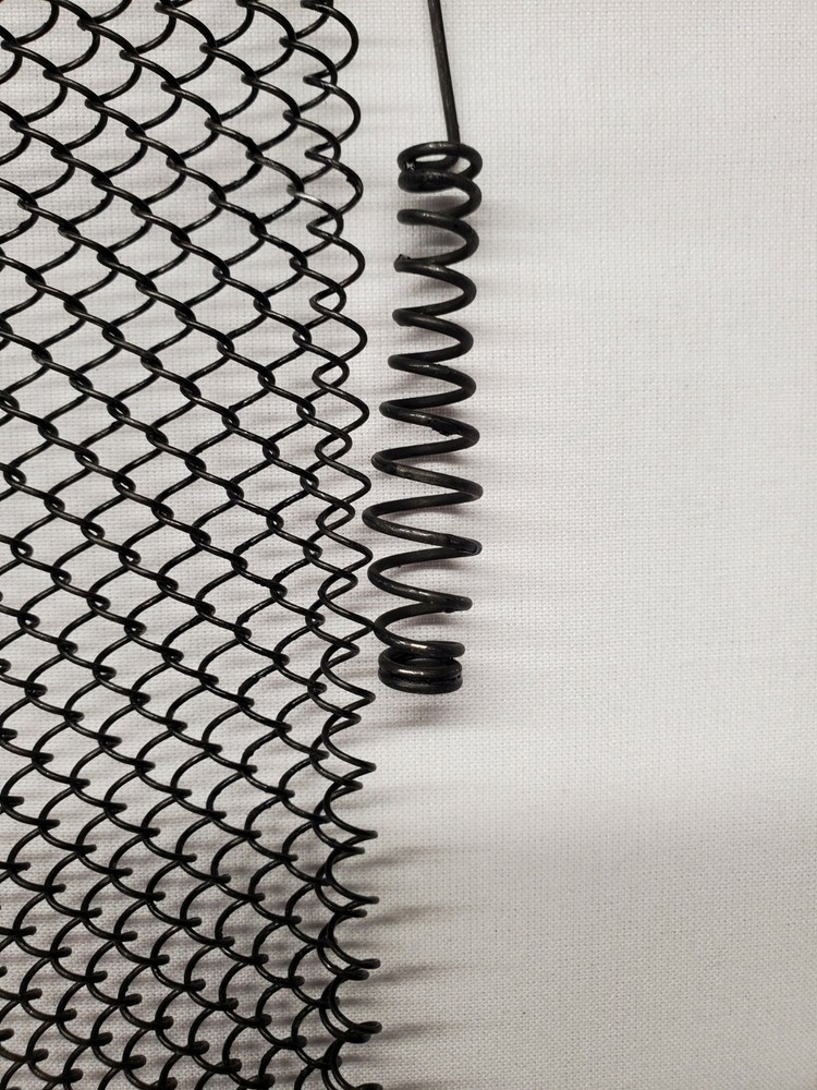 Fireplace Black Mesh Replacement Curtain Screen 2 Panels 29" x 48" Replacement