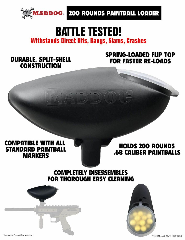 Maddog Tippmann 98 Custom BASIC Silver HPA Paintball Gun Marker Starter Package