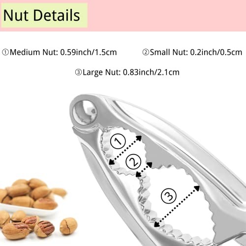 8 Pcs Nut Crackers for All Nuts Nutcracker Pecan Walnut Nut Crackers with 2#