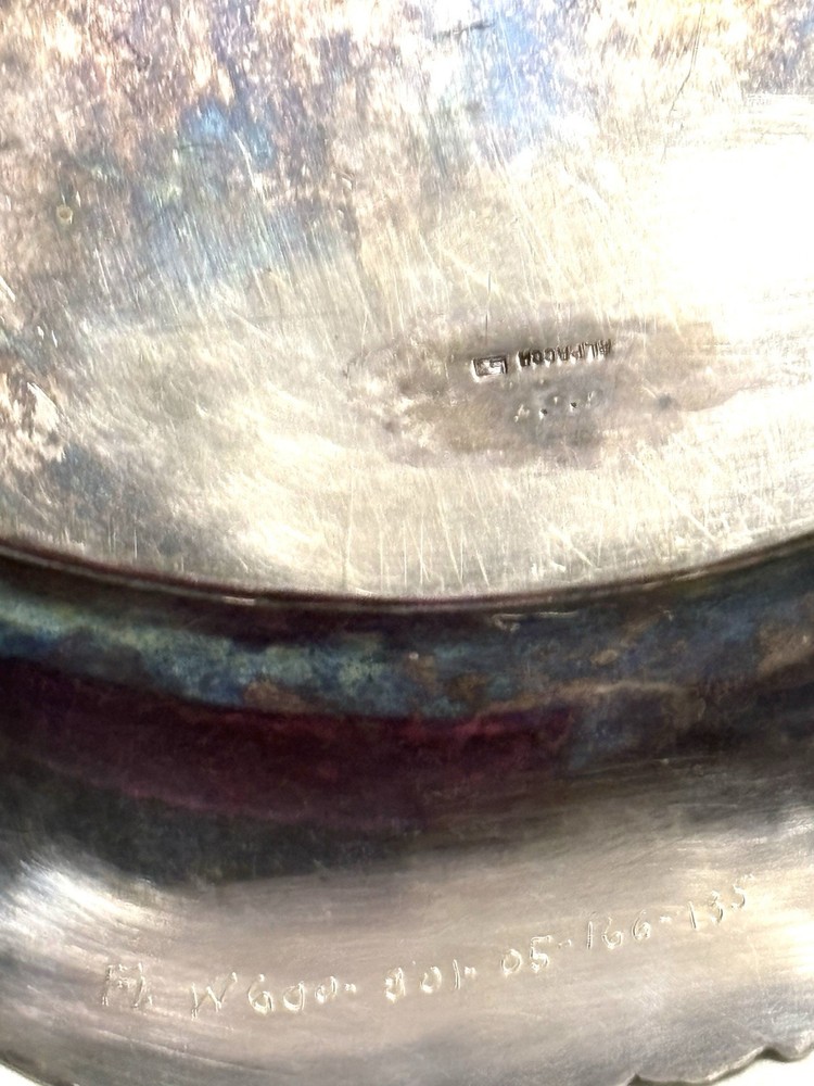 Two Silver Plated Large/medium Serving Trays